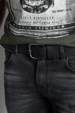 Accessoires Ceinture En Cuir Perforé Pour Homme - AKLEY W209004M - DEELUXECEINTURE AKLEY -Vêtements Homme Soldes Magasin akley 4