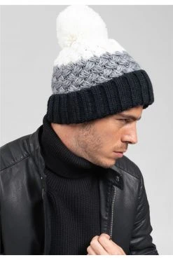 Accessoires Bonnet à Pompon Pour Homme - MEDWIN 01V921M - DEELUXEBonnet MEDWIN -Vêtements Homme Soldes Magasin bonnet medwin 2