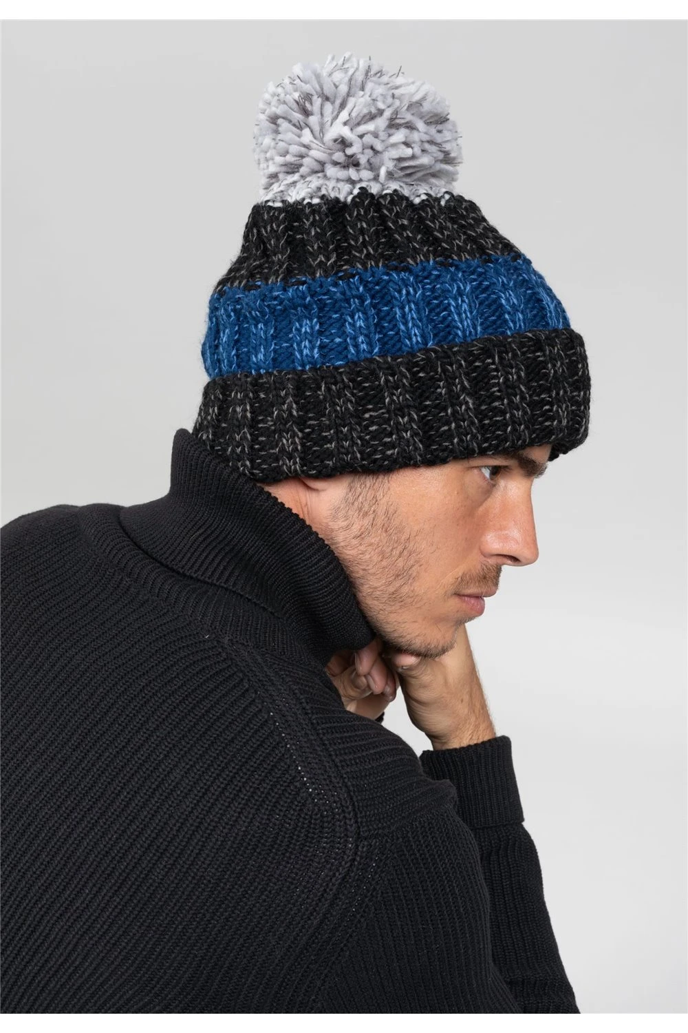 Accessoires Bonnet à Pompon Pour Homme - MORLY 01V922M - DEELUXEBonnet MORLY 3 Accessoires Bonnet à Pompon Pour Homme - MORLY 01V922M - DEELUXEBonnet MORLY