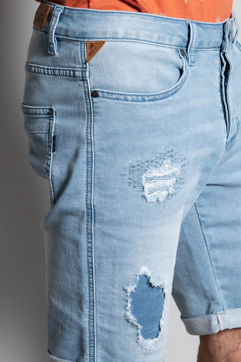 Shorts & Bermudas Short Slim Jogg Jean Délavé Pour Homme - BULLET S20JG850 - DEELUXESHORT BULLET 7 Shorts & Bermudas Short Slim Jogg Jean Délavé Pour Homme - BULLET S20JG850 - DEELUXESHORT BULLET – Image 5