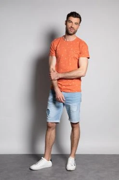 Shorts & Bermudas Short Slim Jogg Jean Délavé Pour Homme - BULLET S20JG850 - DEELUXESHORT BULLET