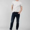 Jeans Slim Effet Usé Pour Homme - CARLOS JJ8036M - DEELUXEJEANS CARLOS -Vêtements Homme Soldes Magasin carlos