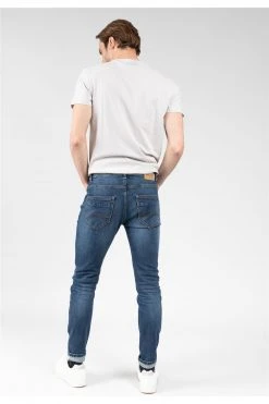 Jeans Slim Effet Usé Pour Homme - CARLOS JJ8037M - DEELUXEJEANS CARLOS -Vêtements Homme Soldes Magasin carlos 15