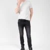 Jeans Slim Effet Usé Pour Homme - CARLOS JJ8035M - DEELUXEJEANS CARLOS -Vêtements Homme Soldes Magasin carlos 6