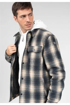Chemises Surchemise à Carreaux Pour Homme - ELLEN 01V488M - DEELUXEChemise ELLEN -Vêtements Homme Soldes Magasin chemise ellen 2
