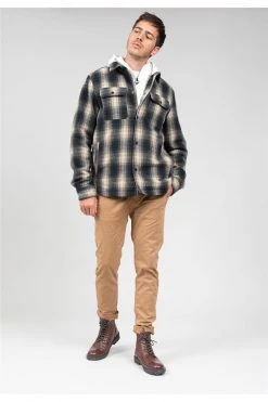 Chemises Surchemise à Carreaux Pour Homme - ELLEN 01V488M - DEELUXEChemise ELLEN -Vêtements Homme Soldes Magasin chemise ellen 3