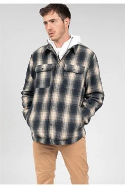 Chemises Surchemise à Carreaux Pour Homme - ELLEN 01V488M - DEELUXEChemise ELLEN -Vêtements Homme Soldes Magasin chemise ellen 4