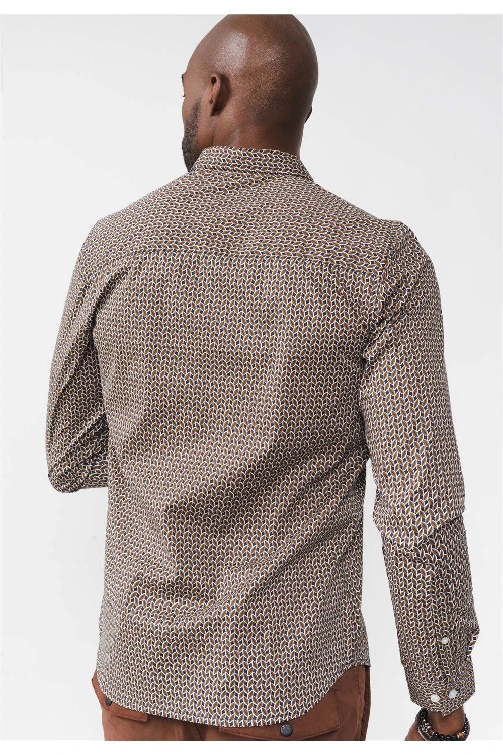 Chemises Chemise Imprimée Motif Floral En Chevrons Manche LongueChemise ISAAC 4 Chemises Chemise Imprimée Motif Floral En Chevrons Manche LongueChemise ISAAC – Image 2