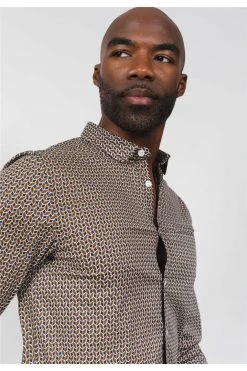 Chemises Chemise Imprimée Motif Floral En Chevrons Manche LongueChemise ISAAC 9 Chemises Chemise Imprimée Motif Floral En Chevrons Manche LongueChemise ISAAC -Vêtements Homme Soldes Magasin chemise isaac 2