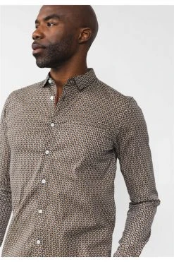 Chemises Chemise Imprimée Motif Floral En Chevrons Manche LongueChemise ISAAC 10 Chemises Chemise Imprimée Motif Floral En Chevrons Manche LongueChemise ISAAC -Vêtements Homme Soldes Magasin chemise isaac 3