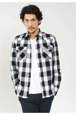 Chemises Chemise à Carreaux Manche LongueChemise LUKE -Vêtements Homme Soldes Magasin chemise luke 4