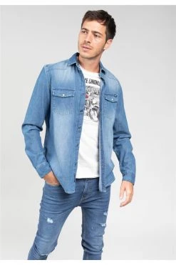 Chemises Chemise En Jean Pour Homme - RANGERS 01V496M - DEELUXEChemise RANGERS 10 Chemises Chemise En Jean Pour Homme - RANGERS 01V496M - DEELUXEChemise RANGERS -Vêtements Homme Soldes Magasin chemise rangers 2