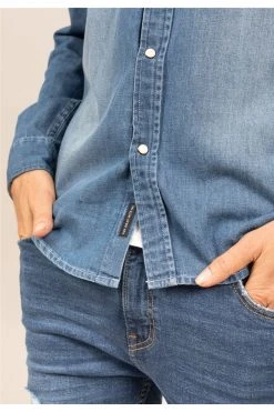 Chemises Chemise En Jean Pour Homme - RANGERS 01V496M - DEELUXEChemise RANGERS 13 Chemises Chemise En Jean Pour Homme - RANGERS 01V496M - DEELUXEChemise RANGERS -Vêtements Homme Soldes Magasin chemise rangers 5