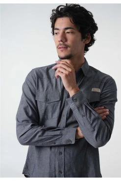 Chemises Chemise Unie à Manches LonguesChemise SPIRIT -Vêtements Homme Soldes Magasin chemise spirit 3