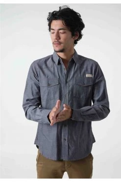 Chemises Chemise Unie à Manches LonguesChemise SPIRIT -Vêtements Homme Soldes Magasin chemise spirit 4