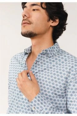 Chemises Chemise Imprimée à Motifs Cachemire Et Manches LonguesChemise TIMEO -Vêtements Homme Soldes Magasin chemise timeo 2