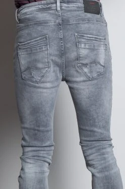 Jeans Skinny Effet Destroy Pour Homme - EBONY JJ8044M - DEELUXEJEANS EBONY 11 Jeans Skinny Effet Destroy Pour Homme - EBONY JJ8044M - DEELUXEJEANS EBONY -Vêtements Homme Soldes Magasin ebony 4