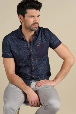 Chemises Chemise Imprimée Manches Courtes Pour Homme - ETHNIC S20437 - DEELUXECHEMISE ETHNIC