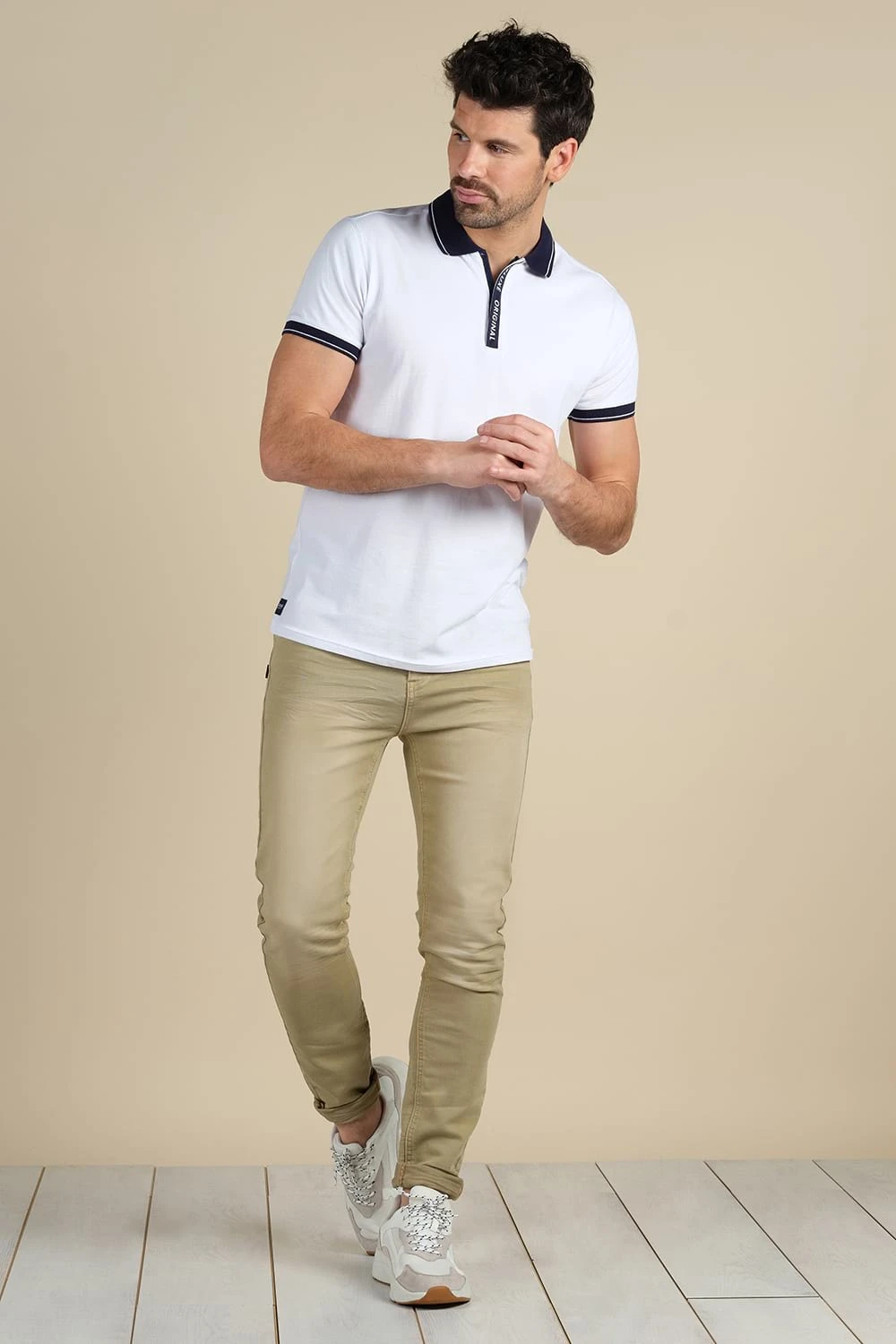 Jogg Jeans Slim Avec Délavage Pour Homme - BARITON S21JG8101M - DEELUXEJeans BARITON 4 Jogg Jeans Slim Avec Délavage Pour Homme - BARITON S21JG8101M - DEELUXEJeans BARITON – Image 2