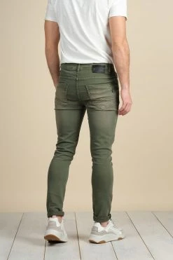 Jogg Jeans Slim Avec Délavage Pour Homme - BARITON S21JG8103M - DEELUXEJeans BARITON -Vêtements Homme Soldes Magasin jeans bariton 8