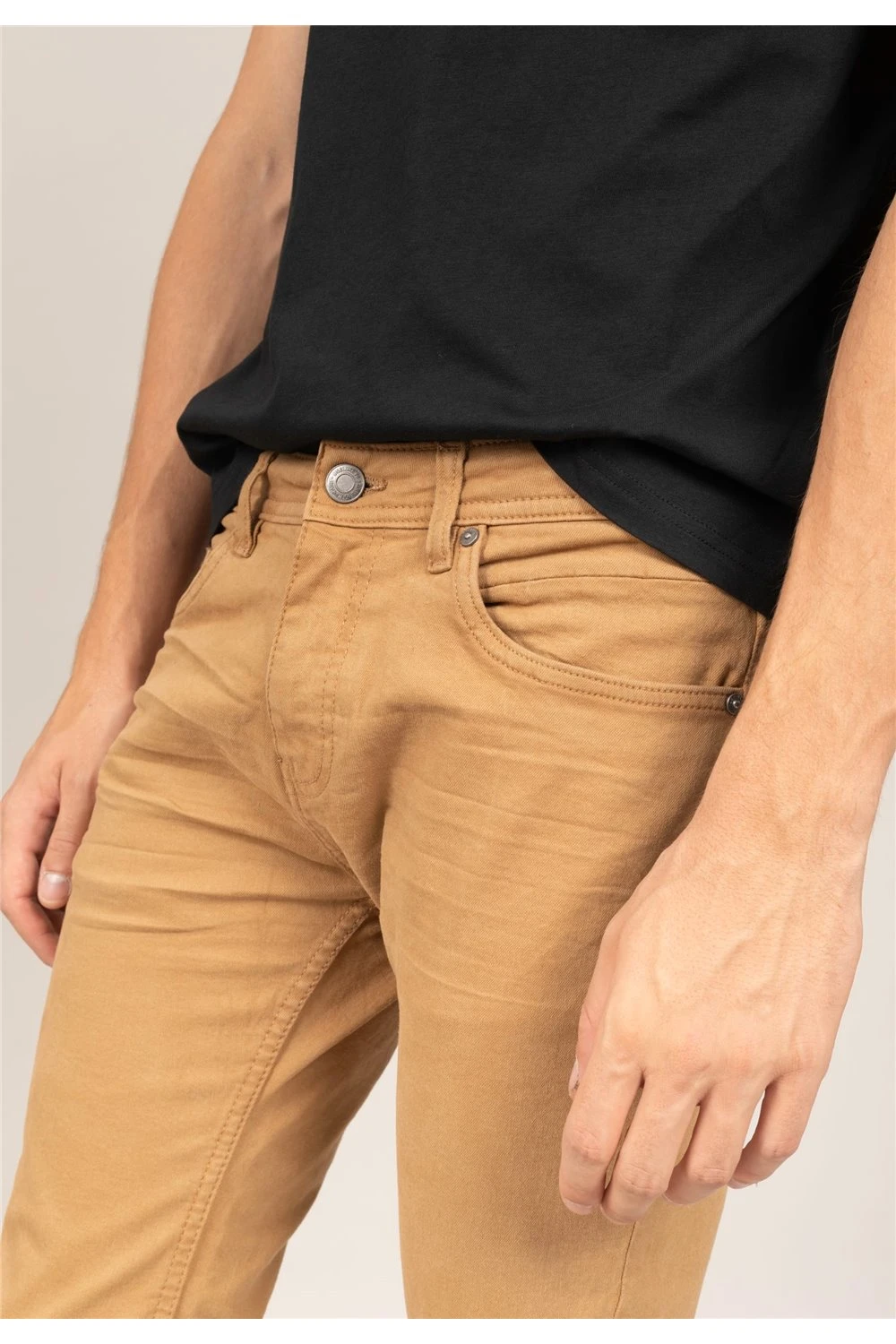 Jeans Slim Camel Pour Homme - CARLOS JJ8070M - DEELUXEJeans CARLOS 7 Jeans Slim Camel Pour Homme - CARLOS JJ8070M - DEELUXEJeans CARLOS – Image 5