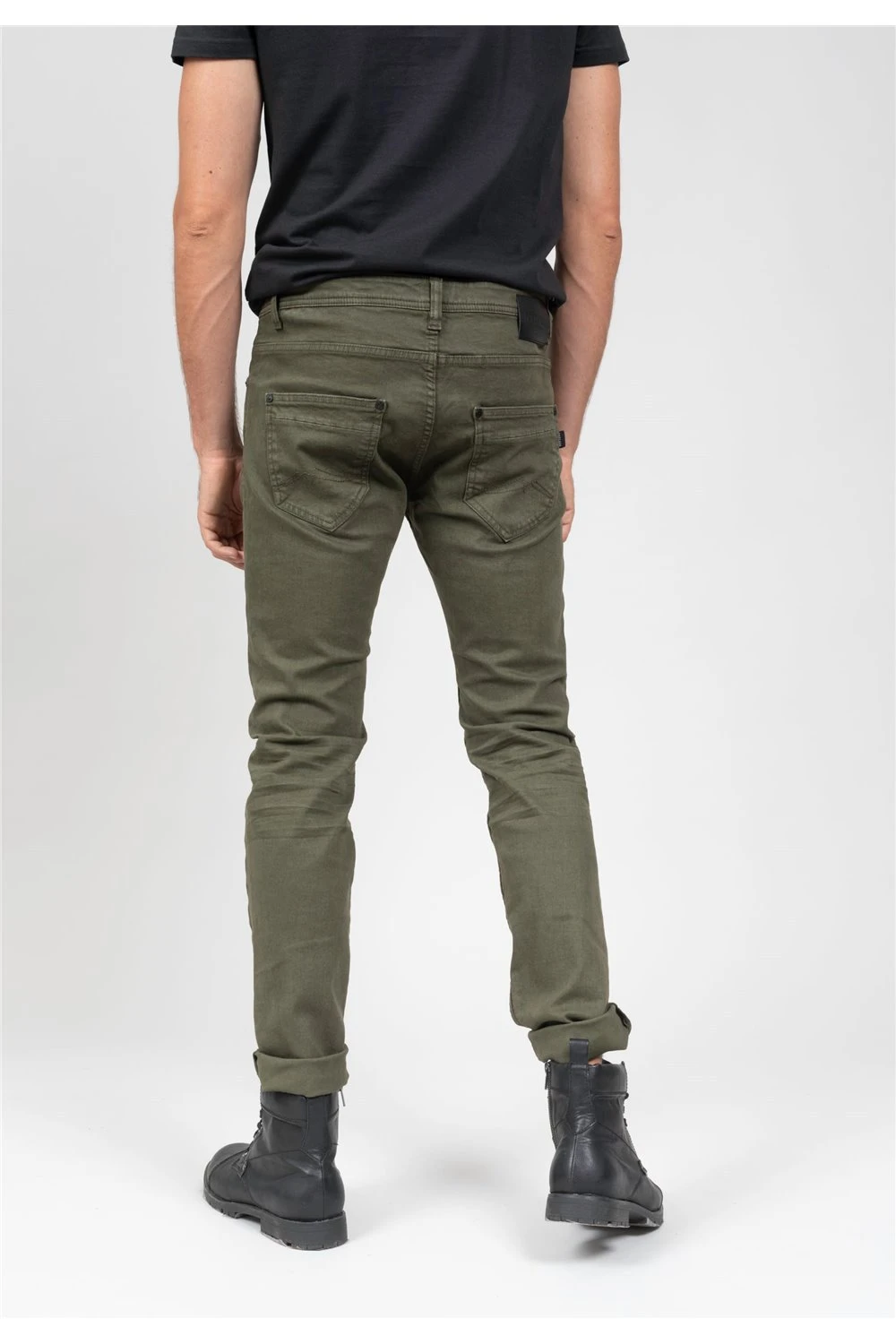 Jeans Slim Kaki Pour Homme - CARLOS JJ8069M - DEELUXEJeans CARLOS 6 Jeans Slim Kaki Pour Homme - CARLOS JJ8069M - DEELUXEJeans CARLOS – Image 4