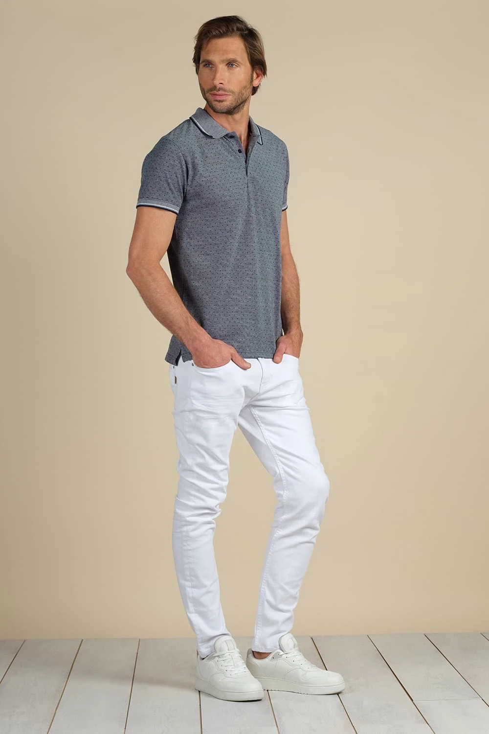 Jean Slim Délavé Pour Homme - CARLOS JJ8050M - DEELUXEJeans CARLOS 4 Jean Slim Délavé Pour Homme - CARLOS JJ8050M - DEELUXEJeans CARLOS – Image 2