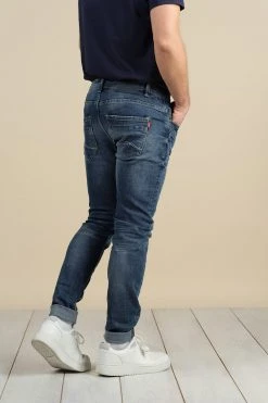 Jean Slim Délavé Pour Homme - CARLOS JJ8054M - DEELUXEJeans CARLOS -Vêtements Homme Soldes Magasin jeans carlos 65