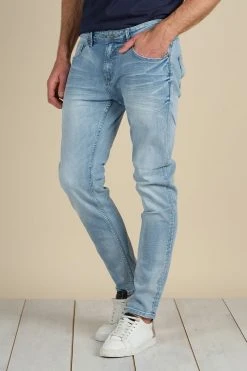 Vêtements Homme Soldes Magasin 32 Jean Slim Délavé Pour Homme - CARLOS JJ8051M - DEELUXEJeans CARLOS