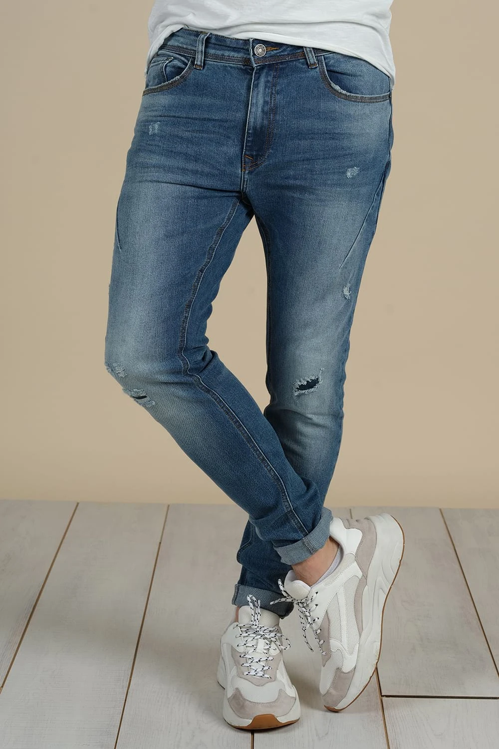 Jeans Skinny Effet Destroy Pour Homme - EBONY JJ8061M - DEELUXEJeans EBONY 3 Jeans Skinny Effet Destroy Pour Homme - EBONY JJ8061M - DEELUXEJeans EBONY