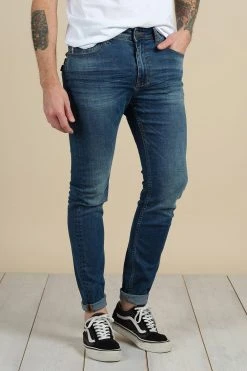 Jean Skinny Délavé Pour Homme - REM JJ8056M - DEELUXEJeans REM