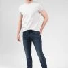 Jeans Skinny Bleu Foncé Délavé Pour Homme - SKENDER JJ8077M - DEELUXEJeans SKENDER -Vêtements Homme Soldes Magasin jeans skender 12
