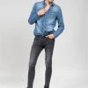 Jeans Skinny Gris Délavé Pour Homme - SKENDER JJ8078M - DEELUXEJeans SKENDER -Vêtements Homme Soldes Magasin jeans skender 29