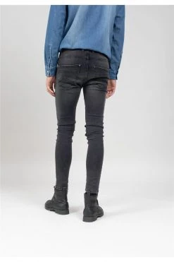 Jeans Skinny Gris Délavé Pour Homme - SKENDER JJ8078M - DEELUXEJeans SKENDER -Vêtements Homme Soldes Magasin jeans skender 33