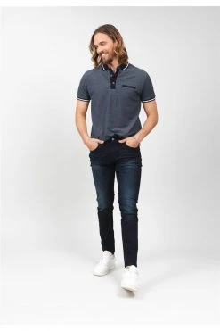 Jeans Tapered Bleu Délavé Pour Homme - TAYLOR JJ8074M - DEELUXEJeans TAYLOR