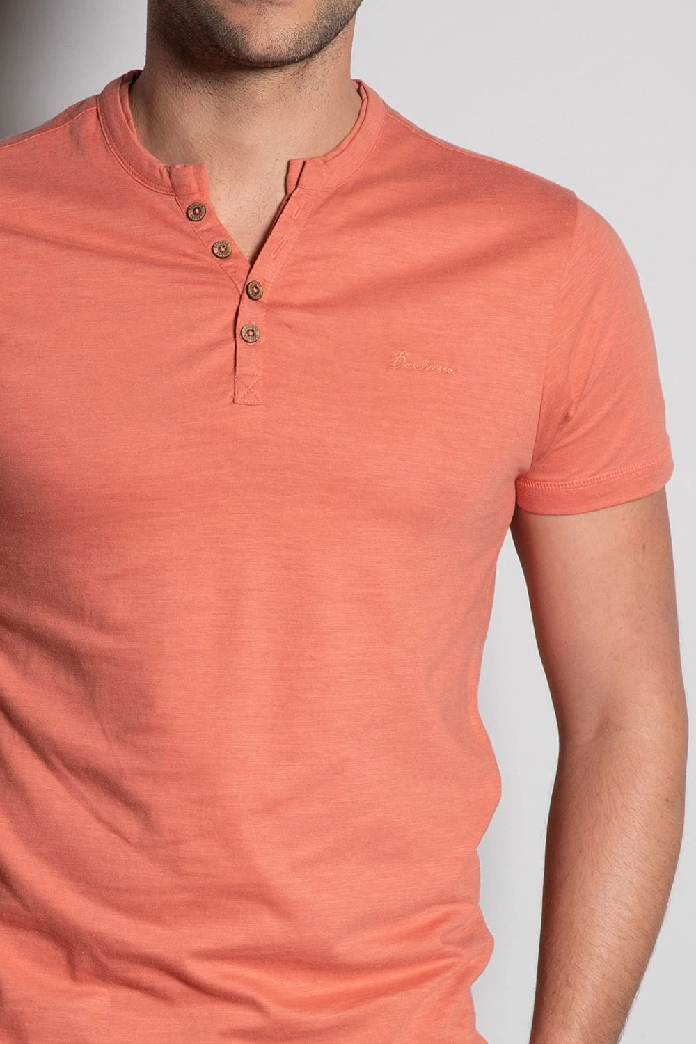 T-shirts T-shirt Uni à Col Boutonné Pour Homme - KALONI S20176 - DEELUXET-SHIRT KALONI 7 T-shirts T-shirt Uni à Col Boutonné Pour Homme - KALONI S20176 - DEELUXET-SHIRT KALONI – Image 5