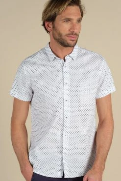 Chemises Chemise à Imprimé Palmier Pour Homme - PAGOS S20424 - DEELUXECHEMISE PAGOS 8 Chemises Chemise à Imprimé Palmier Pour Homme - PAGOS S20424 - DEELUXECHEMISE PAGOS -Vêtements Homme Soldes Magasin pagos 2