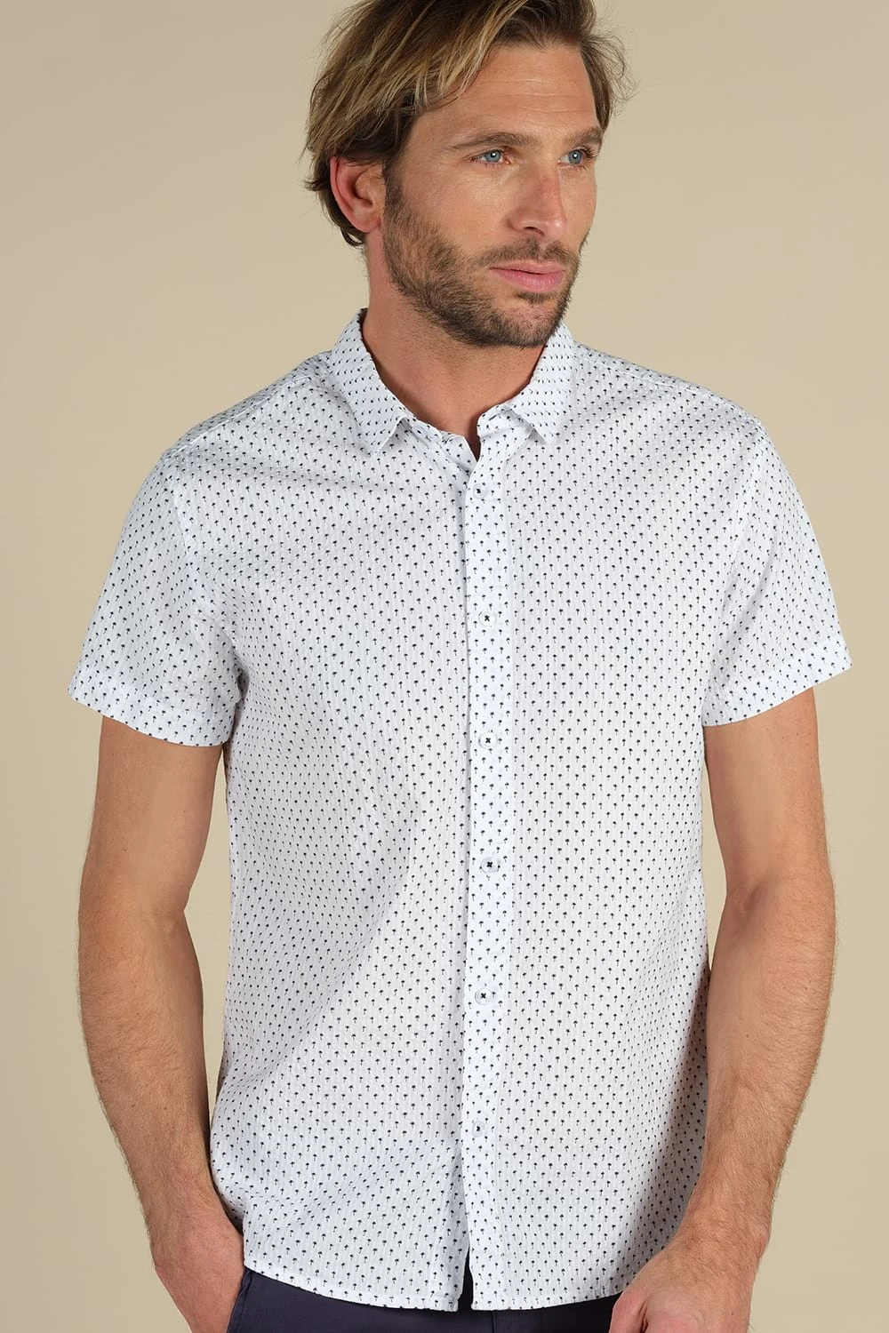 Chemises Chemise à Imprimé Palmier Pour Homme - PAGOS S20424 - DEELUXECHEMISE PAGOS 5 Chemises Chemise à Imprimé Palmier Pour Homme - PAGOS S20424 - DEELUXECHEMISE PAGOS – Image 3