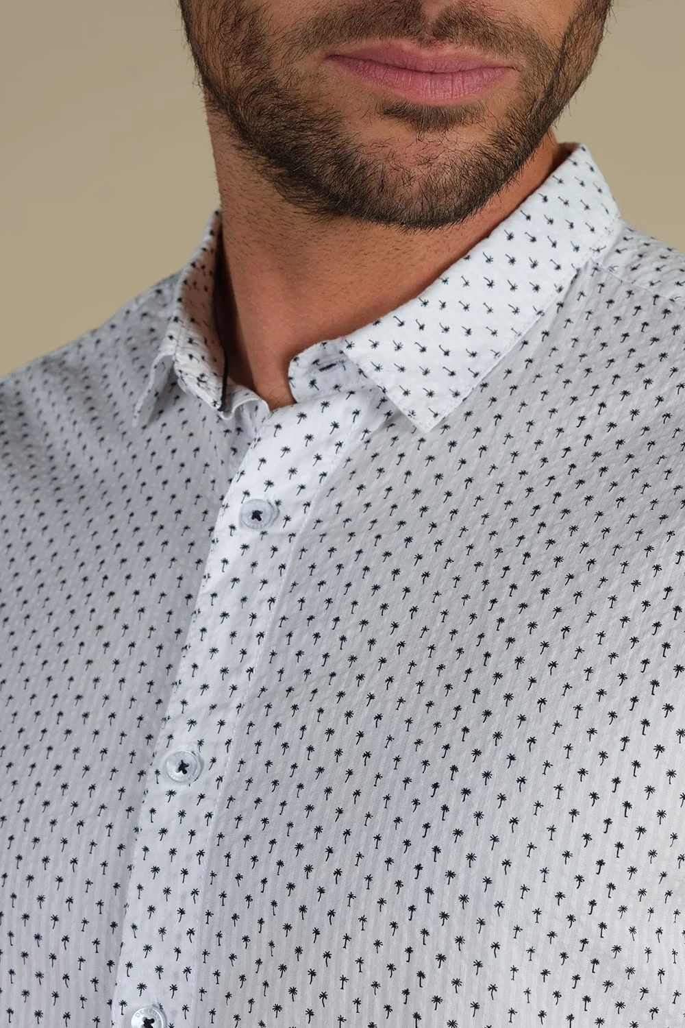 Chemises Chemise à Imprimé Palmier Pour Homme - PAGOS S20424 - DEELUXECHEMISE PAGOS 6 Chemises Chemise à Imprimé Palmier Pour Homme - PAGOS S20424 - DEELUXECHEMISE PAGOS – Image 4