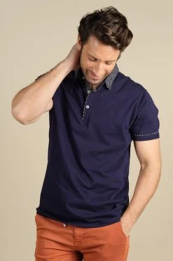 Polos Polo Uni à Col Imprimé Pour Homme - PAMPAS S20232 - DEELUXEPOLO PAMPAS -Vêtements Homme Soldes Magasin pampas 5