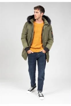 Vestes & Blousons Parka à Capuche Et Fourrure Pour Homme - SHARKSON 01V667M - DEELUXEParka SHARKSON -Vêtements Homme Soldes Magasin parka sharkson 2