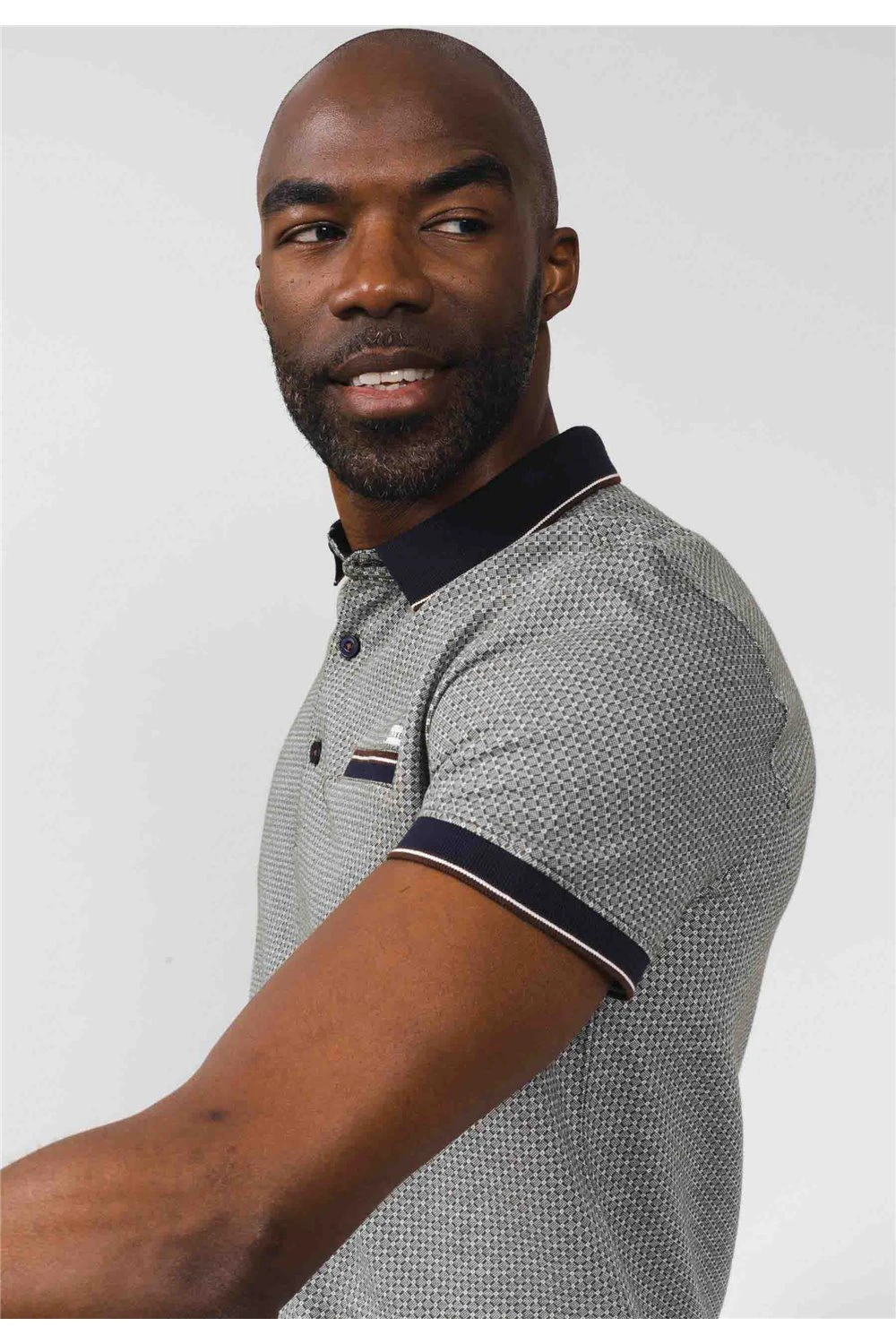 Polos Polo Manches Courtes à Motifs Col BoutonnéPolo HYPHEN 7 Polos Polo Manches Courtes à Motifs Col BoutonnéPolo HYPHEN – Image 5