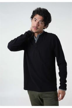 Polos Polo Manches Longues Col Doublé Et BoutonnéPolo IZY