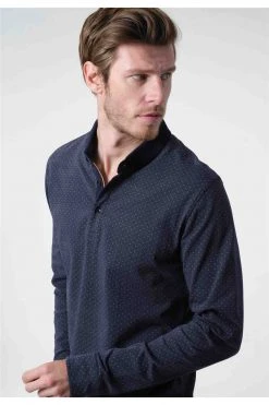 Polos Polo Manches Longues à Motifs Et Poignets CarrésPolo KLAW