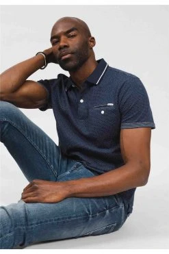 Polos Polo Manches Courtes Jacquard Col BoutonnéPolo NOVELITO -Vêtements Homme Soldes Magasin polo novelito 3