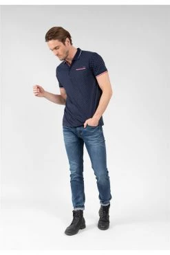 Polos Polo Manches Courtes à Pois Pour Homme - SLICE 01V254M - DEELUXEPolo SLICE