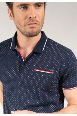 Polos Polo Manches Courtes à Pois Pour Homme - SLICE 01V254M - DEELUXEPolo SLICE 12 Polos Polo Manches Courtes à Pois Pour Homme - SLICE 01V254M - DEELUXEPolo SLICE -Vêtements Homme Soldes Magasin polo slice 4