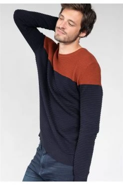 Pulls & Sweats Homme Pull Bicolore En Maille Pour Homme - BROOK 01V301M - DEELUXEPull BROOK