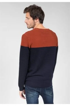 Pulls & Sweats Homme Pull Bicolore En Maille Pour Homme - BROOK 01V301M - DEELUXEPull BROOK -Vêtements Homme Soldes Magasin pull brook 3
