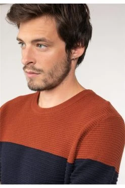 Pulls & Sweats Homme Pull Bicolore En Maille Pour Homme - BROOK 01V301M - DEELUXEPull BROOK -Vêtements Homme Soldes Magasin pull brook 5